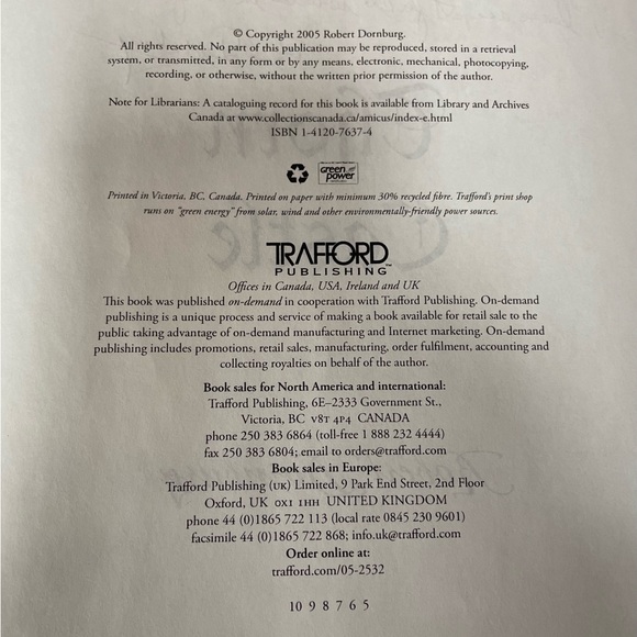 Thorn Castle by Robert Dornburg Autographed Copy 2005 Trafford Publishing - Picture 3 of 12